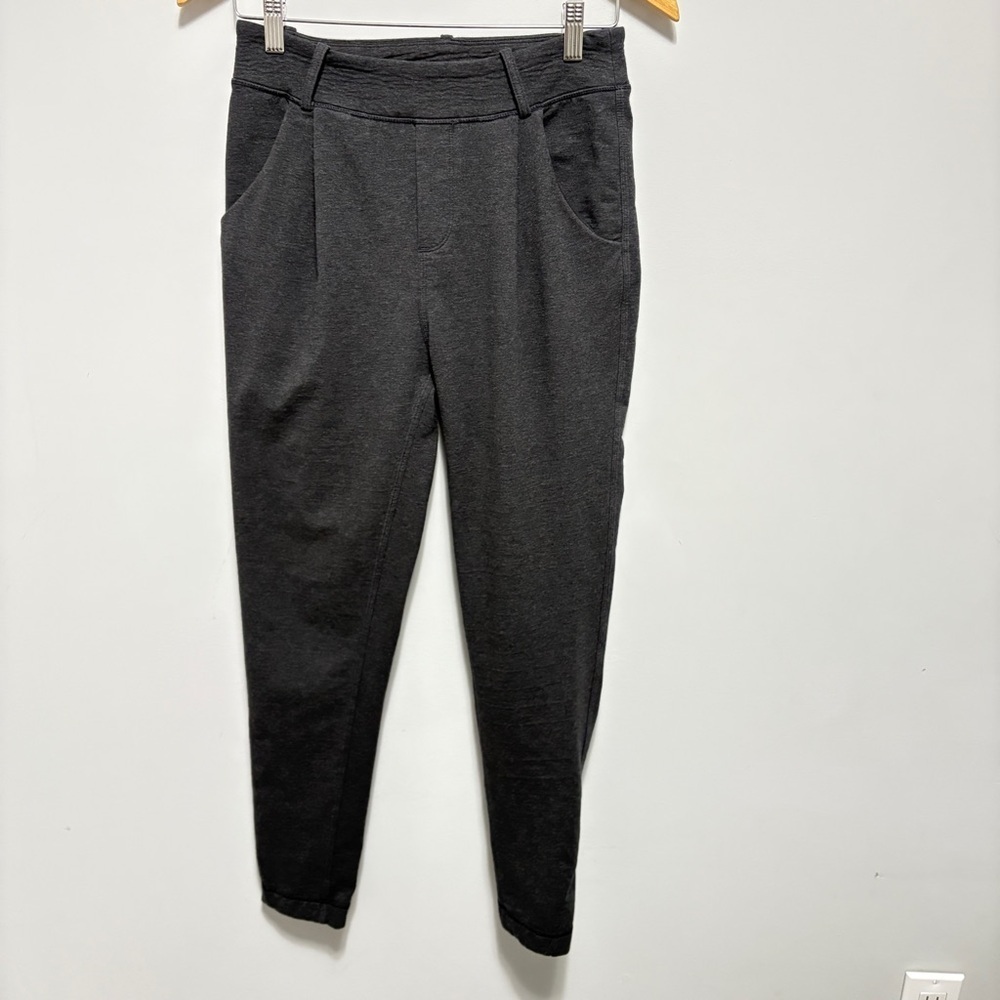 Lululemon Pants Womens 2 Gray 26x26 Stress Less Pant Stretch Back Zipper Pockets